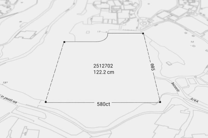 Mapa katastralna w pomiarach działki