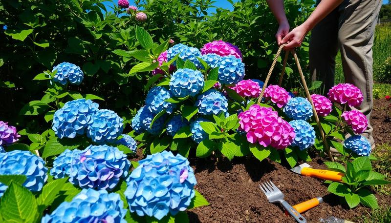 Sadzenie hortensji ogrodowych