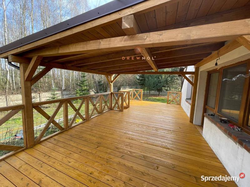 Wykończenie tarasu betonowego